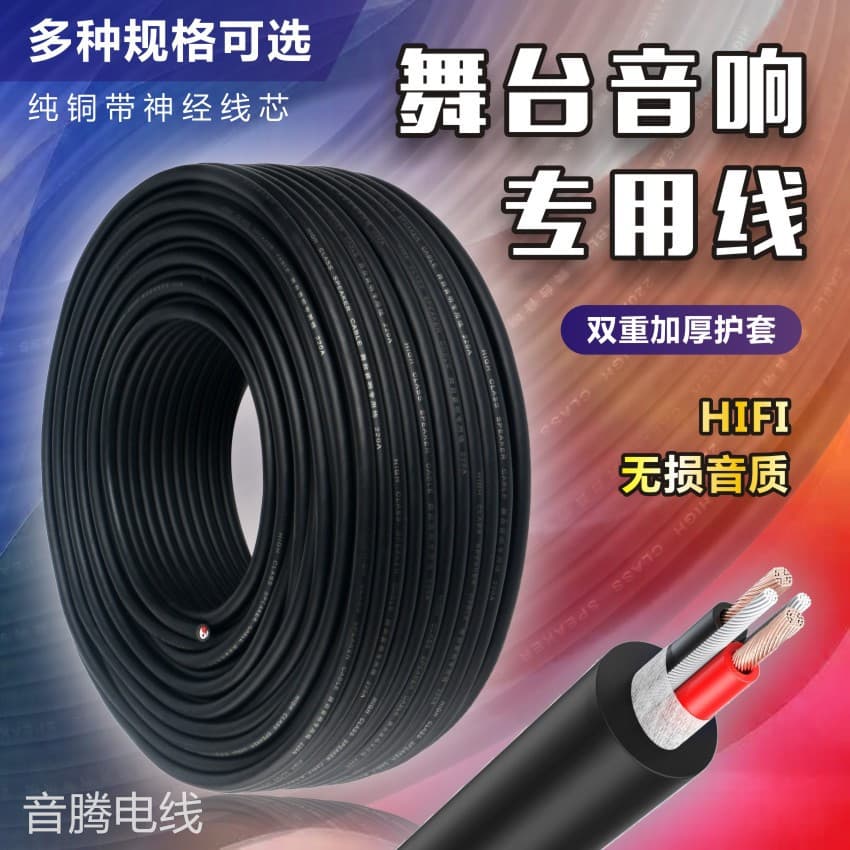2-Core Sheathed Copper Core Stage Audio Special Cable 21070A