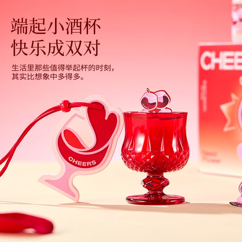 Cheers Wine Glass Scented Candle Gift Box Graduation Gift Home Long Lasting Fragrance