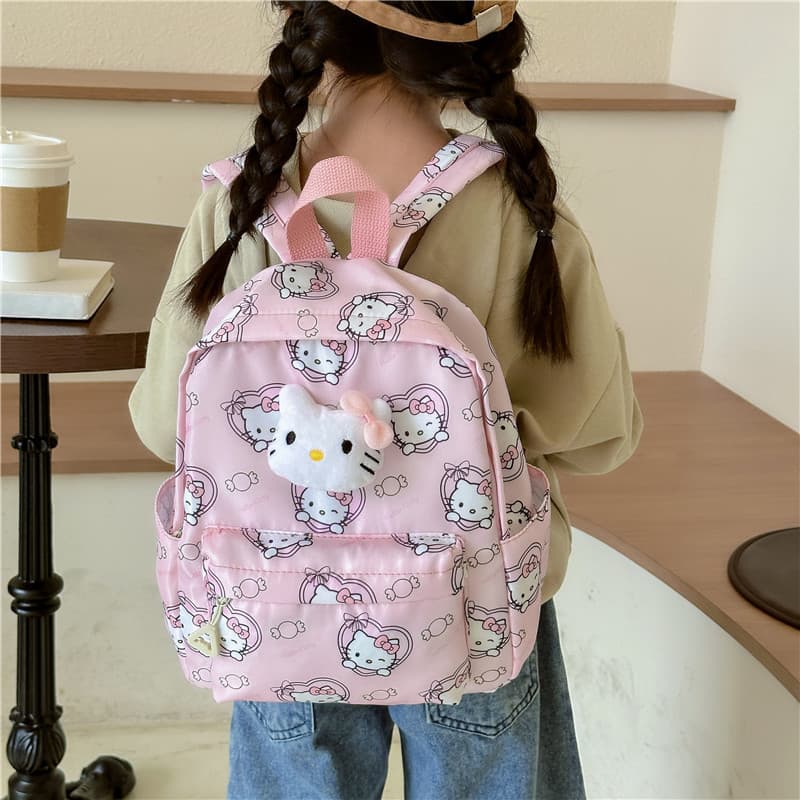 New Korean-style Kids Cartoon Backpack for Kindergarten, Ins Cute Anime Backpack Boys Girls School Bag
