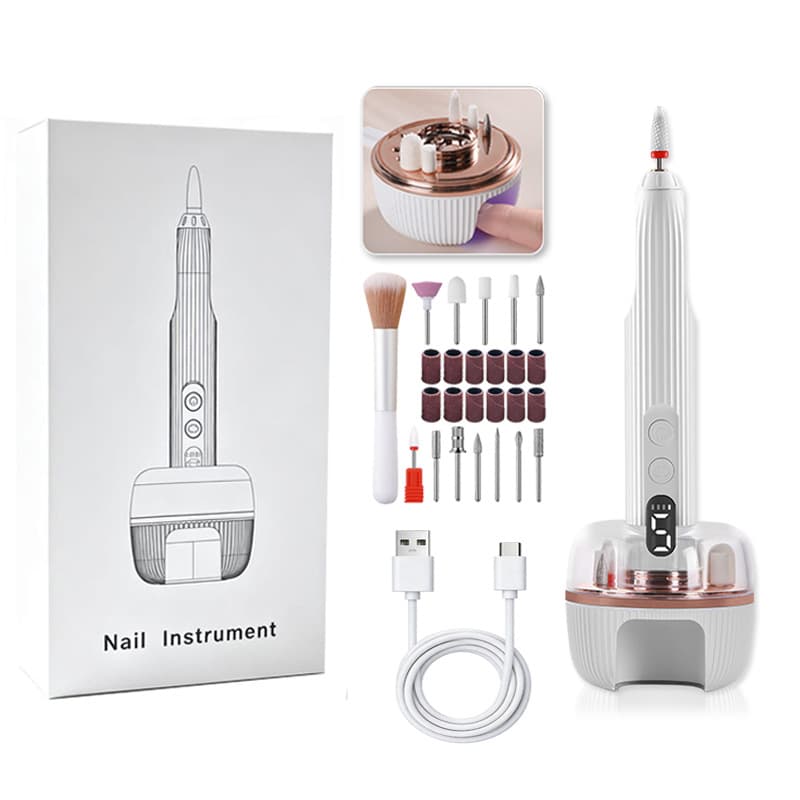 Nail polisher hollow cup baking lamp high speed dead skin removal manicure tool electric nail grinder nail polisher