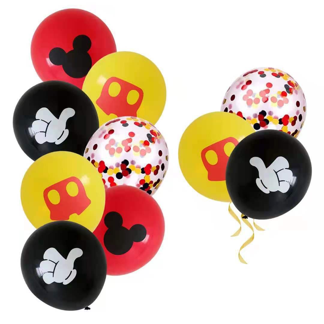 Mickey theme party decoration Minnie latex balloon set Mickey Mouse combination cross-border hot selling creative festival