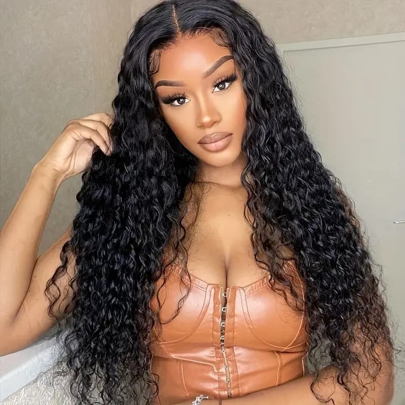Cross-Border Trade Wigs, European and American Fashion Front Lace Curly Wigs, African Hot-Selling Small Curl Dense Wigs