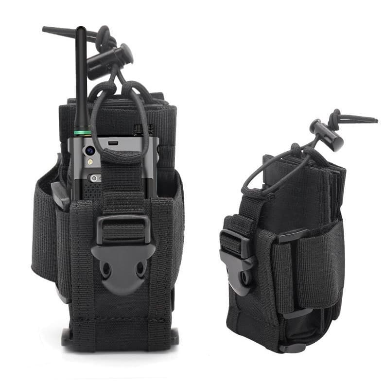 Outdoor Sports Tactical Radio Pouch Adjustable Size Radio Holster Camping Hiking Military Accessory Bag