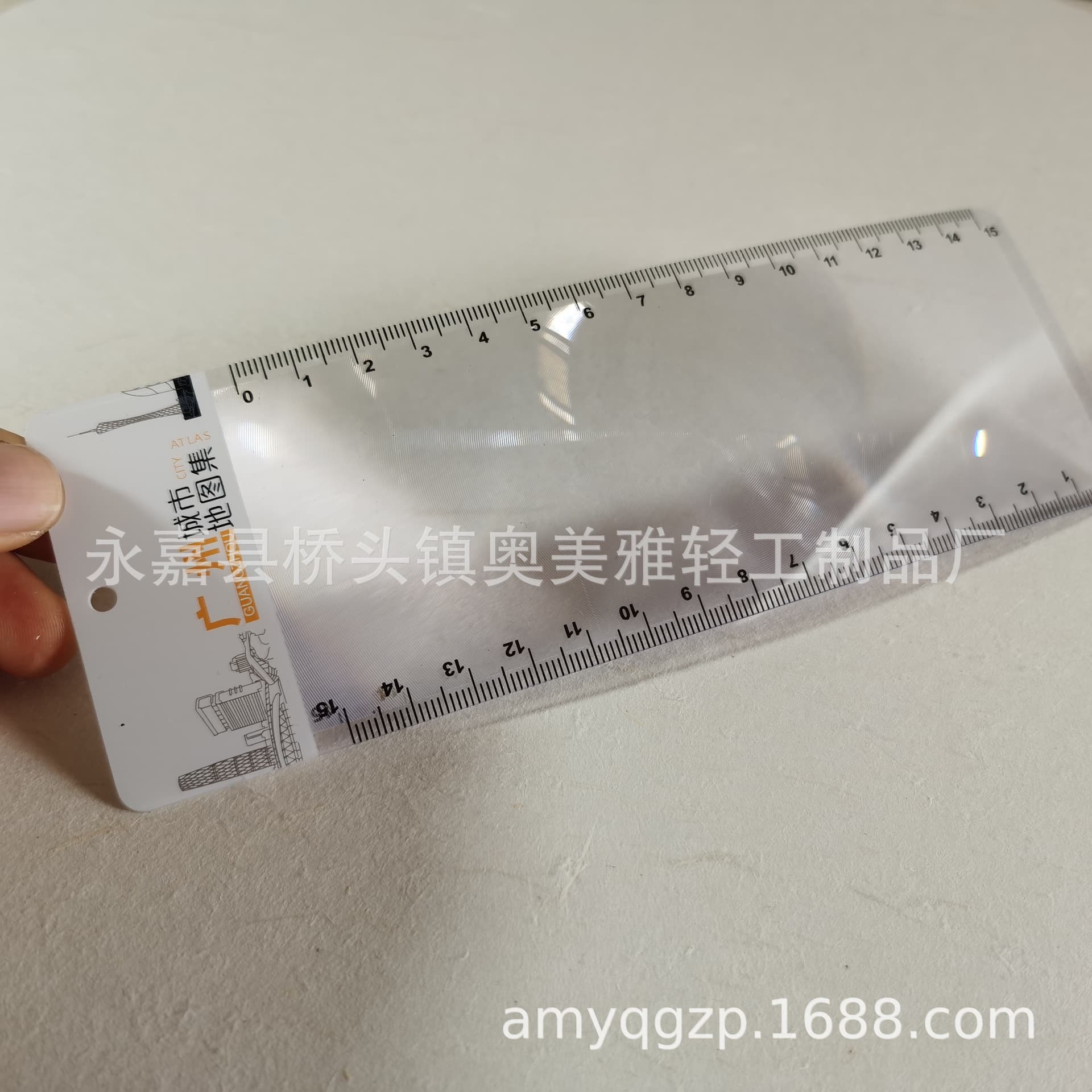 Supply scale magnifying glass bookmark magnifying glass ultra-thin card magnifying glass bookmark magnifying glass PVC magnifying glass