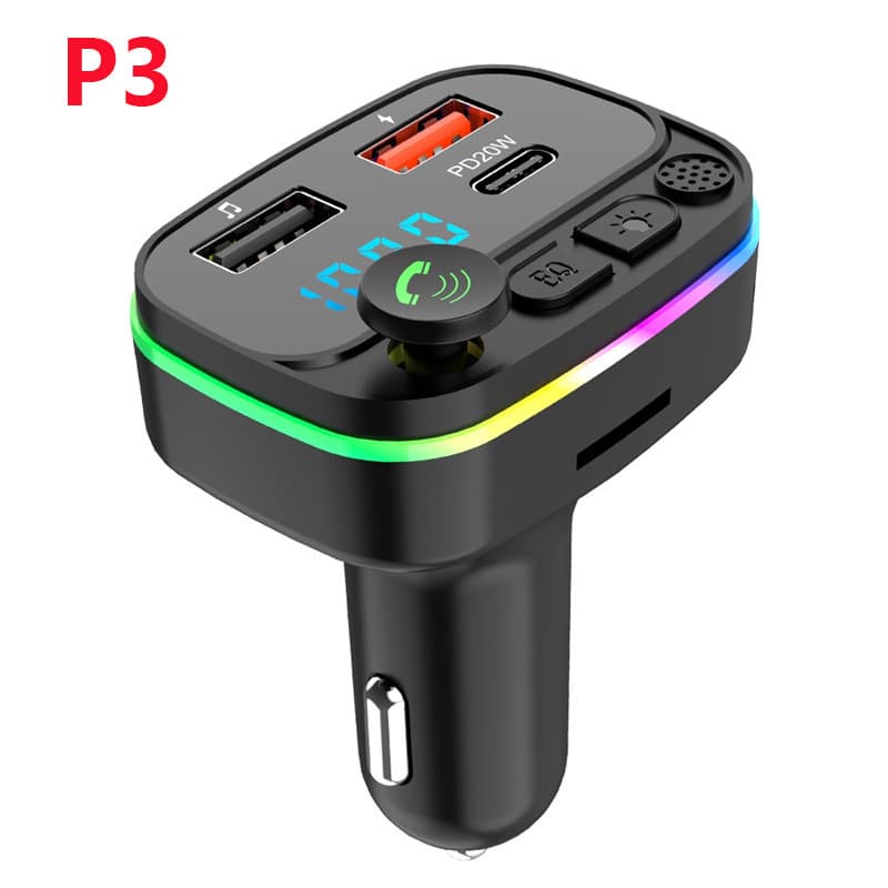 Car MP3 Bluetooth Hands-Free Player with FM Transmitter and PD 20W Fast Charging