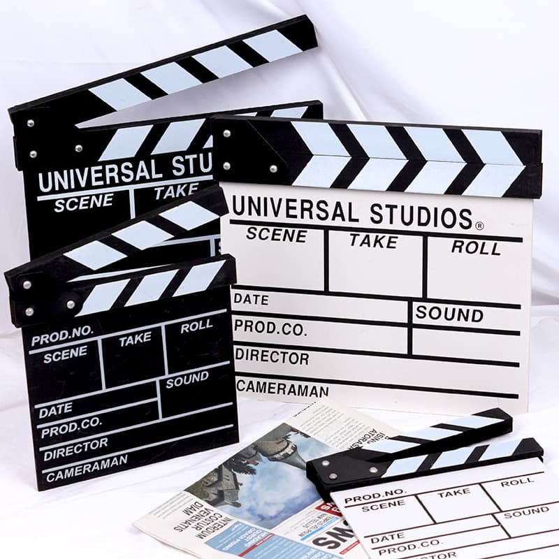 Movie slate props clapper board director board wooden photography shooting creative photo decoration ornaments background