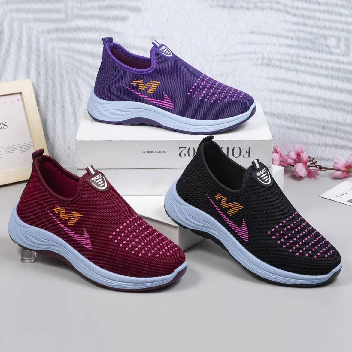 Single Cotton Same Style with Sponge Lining Women's Casual Cotton Shoes, Warm and Fleece-Lined, Market Stall Old Beijing Cloth Shoes