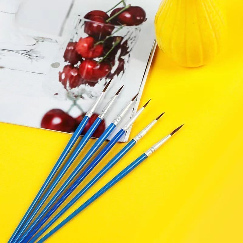 Fine Liner Brush, Watercolor Flat Nylon Brush, Watercolor Acrylic Outlining Fine Brush, Fine Liner Brush, Plaster Doll #2