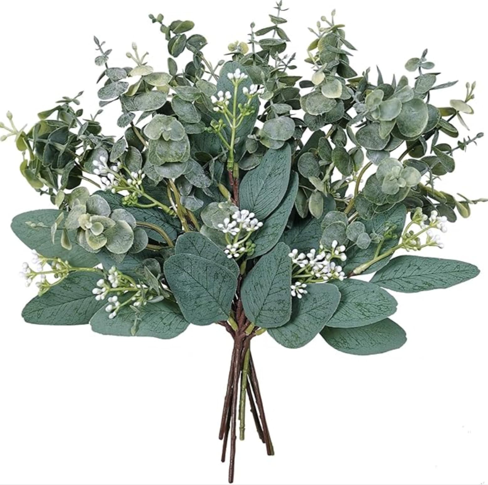 Amazon Artificial Eucalyptus Lily of the Valley Floral Arrangement Cross-border Eucalyptus Leaves Baby's Breath Daisy Artificial Green Plants
