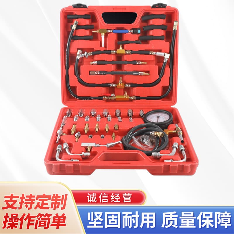 Automotive AC Gasoline Pressure Gauge Engine Oil Fuel Pressure Gauge Tester Engine Repair Pressure Gauge
