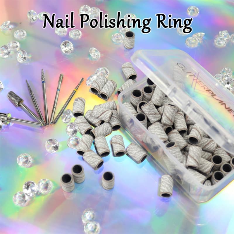 Nail Drill Sanding Bands Nail Polish Electric File Sanding Discs Colorful Multi-Color Box Set