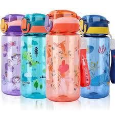 600ml bouncing cartoon trendy cup with straw, adult scale convenient outdoor female kettle for direct drinking at school