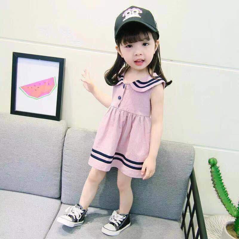 Baby Girl Dress Summer 2022 New Style Children's Elegant Dress for Girls Ages 2-6 Sleeveless Princess Dress