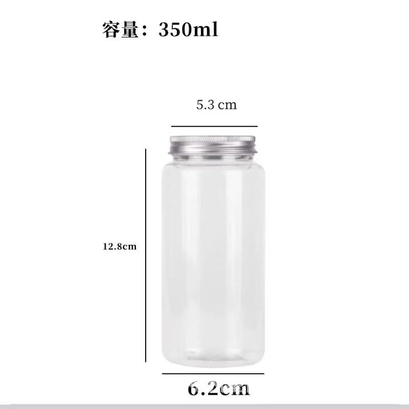 Homemade Sour Plum Drink Bottle Disposable Food-Grade Plastic Cup for Home and Street Stall Use, Reusable with Lid