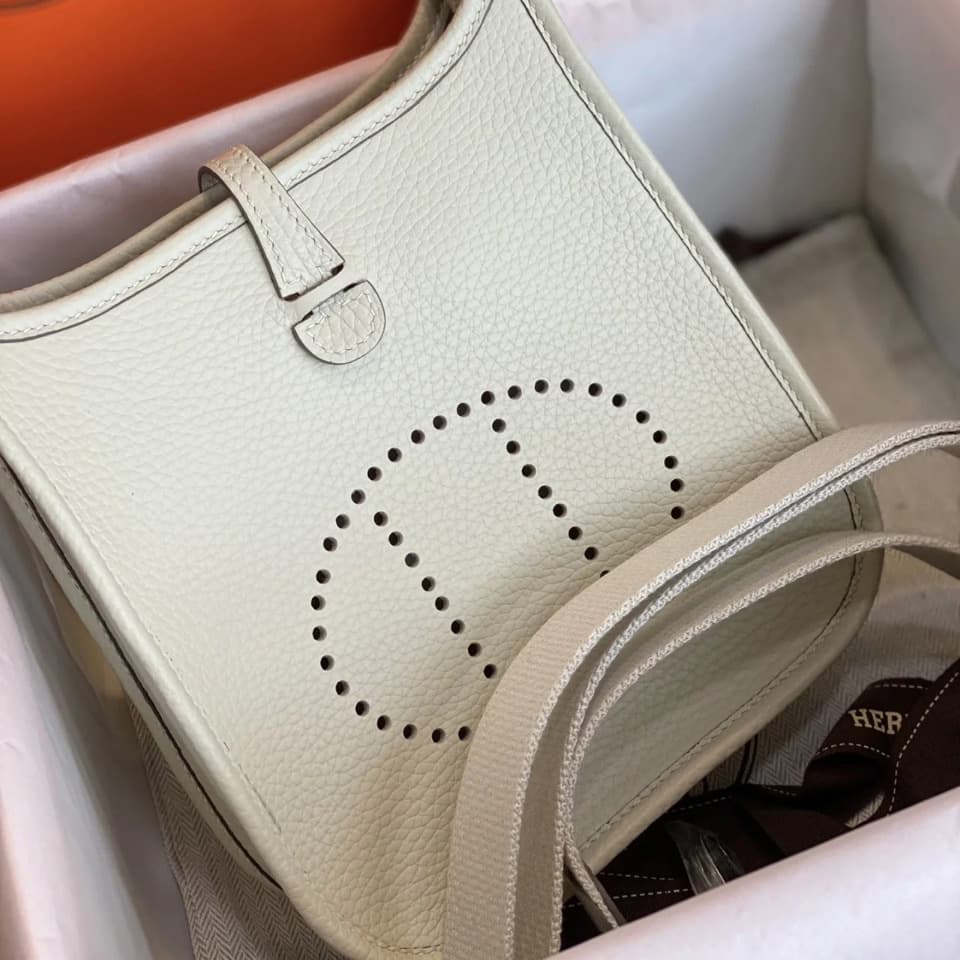 High-end Evelyn Crossbody Bag TC Leather Top-Grain Cowhide Women's Bag Textured Versatile Genuine Leather Bag Lychee Pattern Single Shoulder Bag
