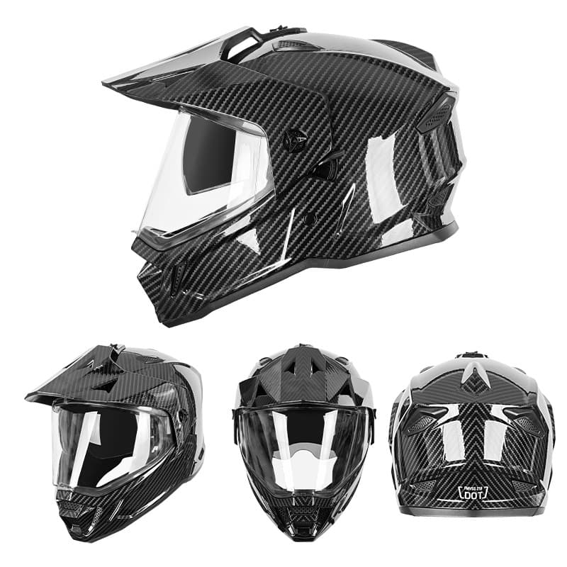Motorcycle Helmet Dual Visor Off-Road Rally Helmet Mountain Bike Racing Full Face Helmet Kart Helmet Drop Shipping DOT
