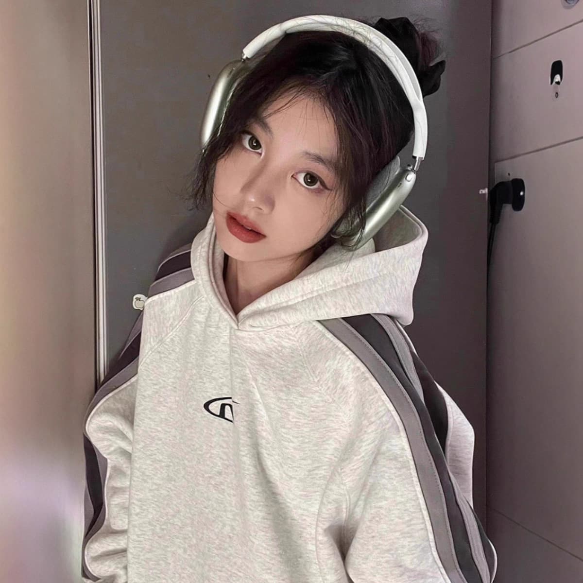 Winter American Vintage Streetwear Patchwork Small Logo Fleece Raglan Sleeve Jacket Heavyweight Couple Hoodie Unisex