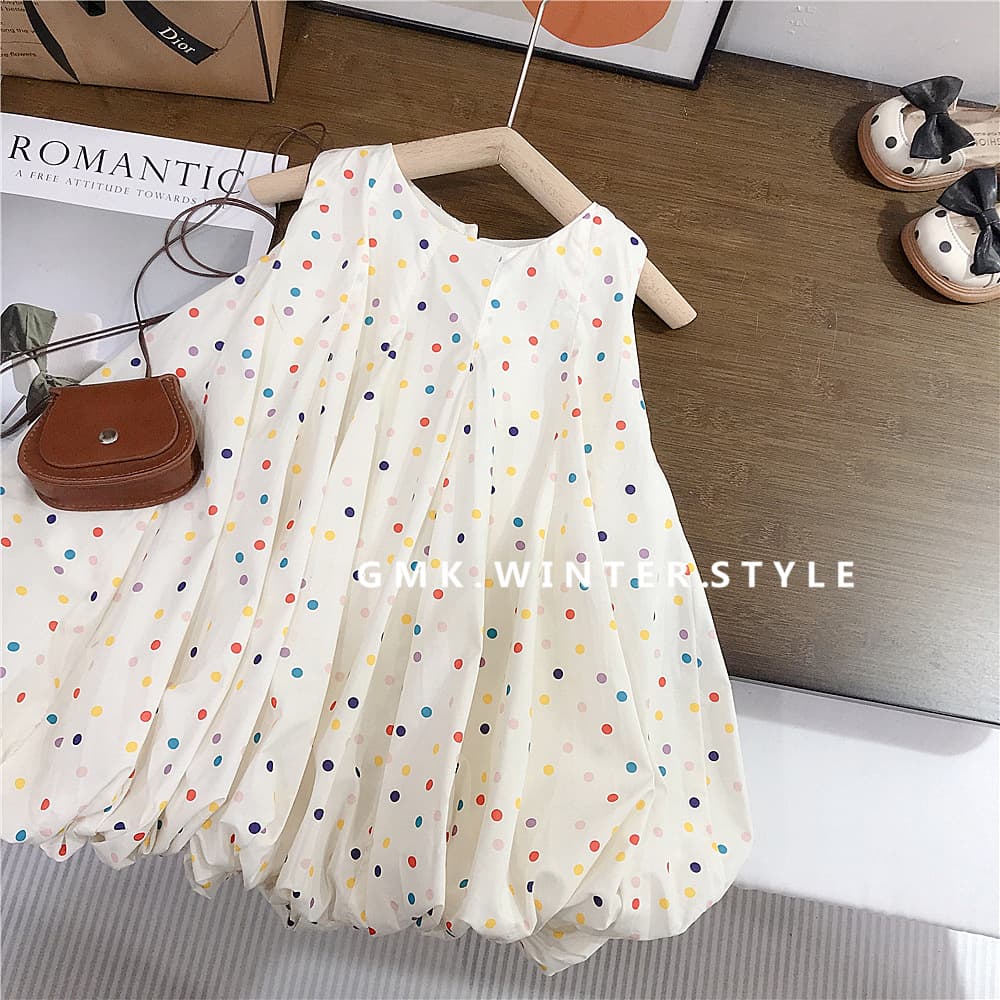 Girls dress new summer French girl good-looking children's bud skirt baby cotton vest dress foreign trade