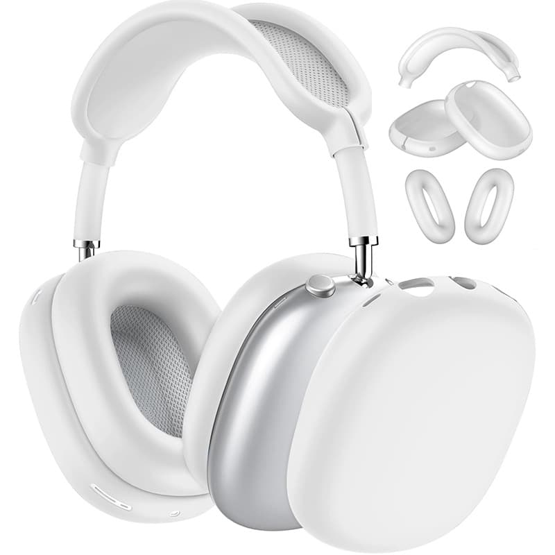 New AirPods Max 2 Silicone Protective Case for Apple Over-Ear Bluetooth Headphones, Transparent Earphone Cover
