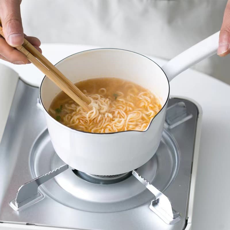 Enamel pot, viral hit available for wholesale, universal for gas and induction stoves with single handle