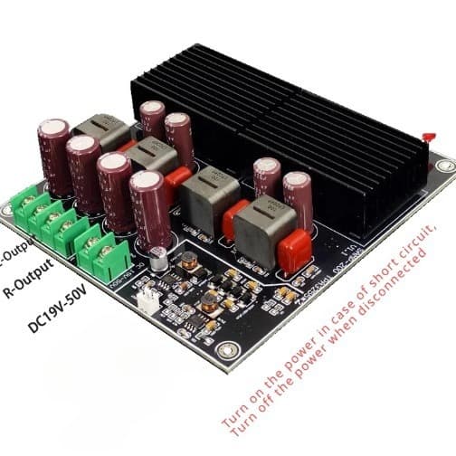 HiFi Dual-Core TPA3255 Stereo Amplifier Board, 2-Channel 600W + 600W Class D Digital Power Amplifier