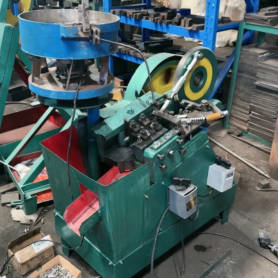 Fully Automatic Thread Rolling Machine M6/207 Customizable Small Vertical Single-Head Thread Rolling Machine, Chamfering Screw Knurling Machine