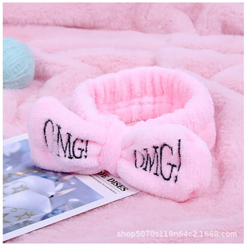 Korean Style OMG Letter Headband for Women, Makeup & Face Mask Hair Band, Hair Hoop, Skincare Tool