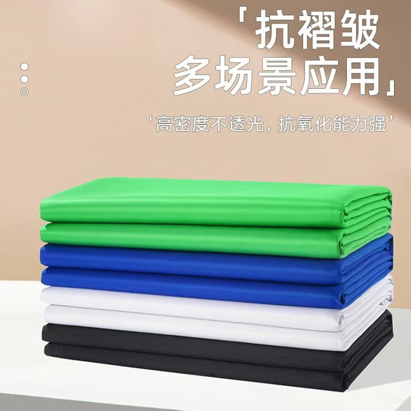 3x2m Green Screen Backdrop Cloth for Photography, Live Streaming Green Curtain, Chroma Key Background for Video Editing