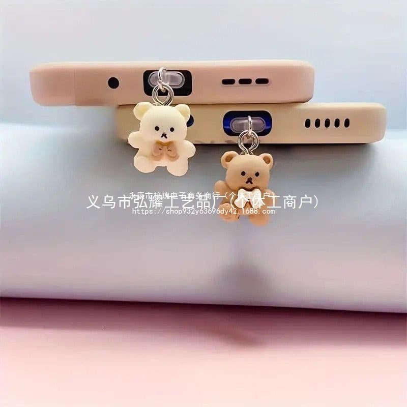 Power Rabbit Dust Plug for Headphone Charging Port, Cross-border Acrylic Phone Dust Plug, Modern Style
