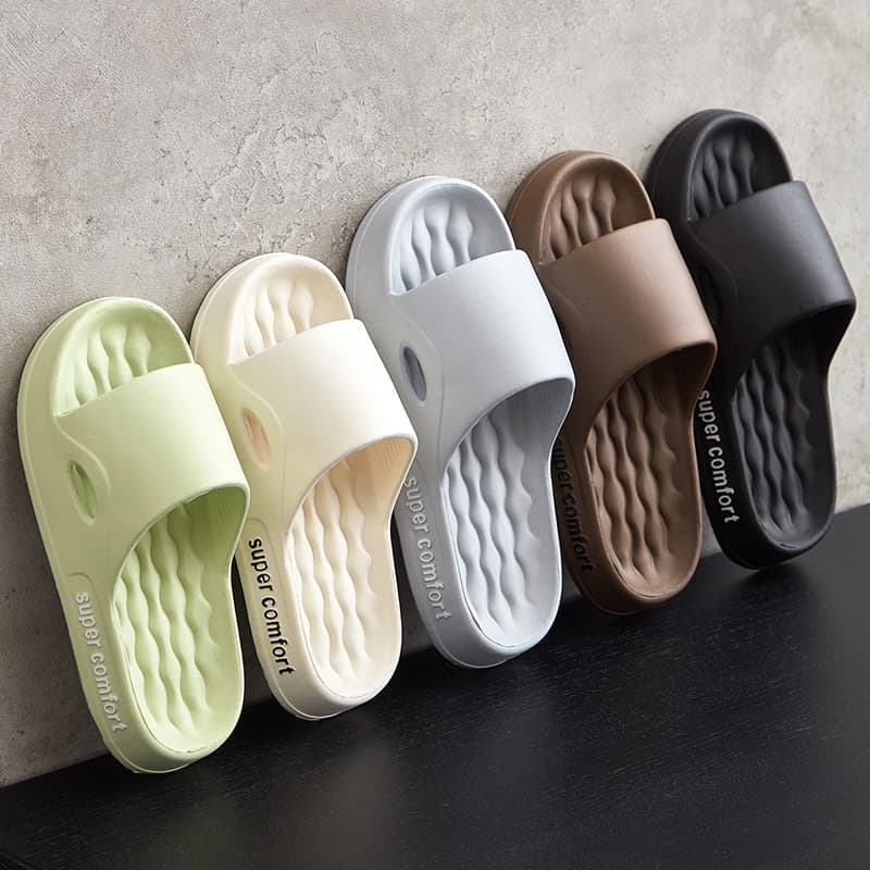 EVA Women's Summer Sandals Couple Thick Sole Indoor Outdoor Bathroom Home Slippers Anti-Slip