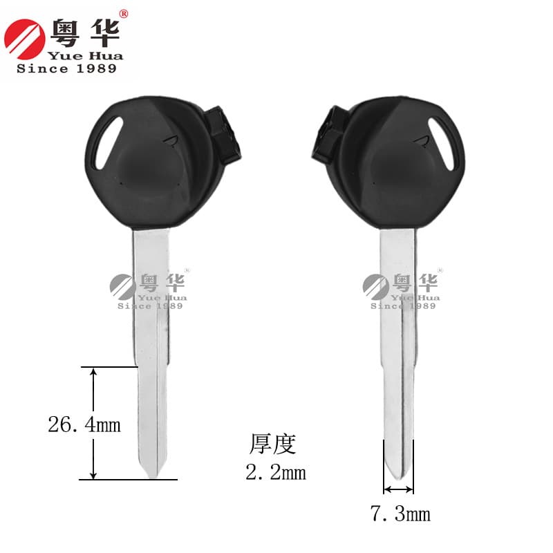 Suitable for Honda motorcycle key WH100 Joy 125CC long magnetic bead motorcycle left and right single brass alloy