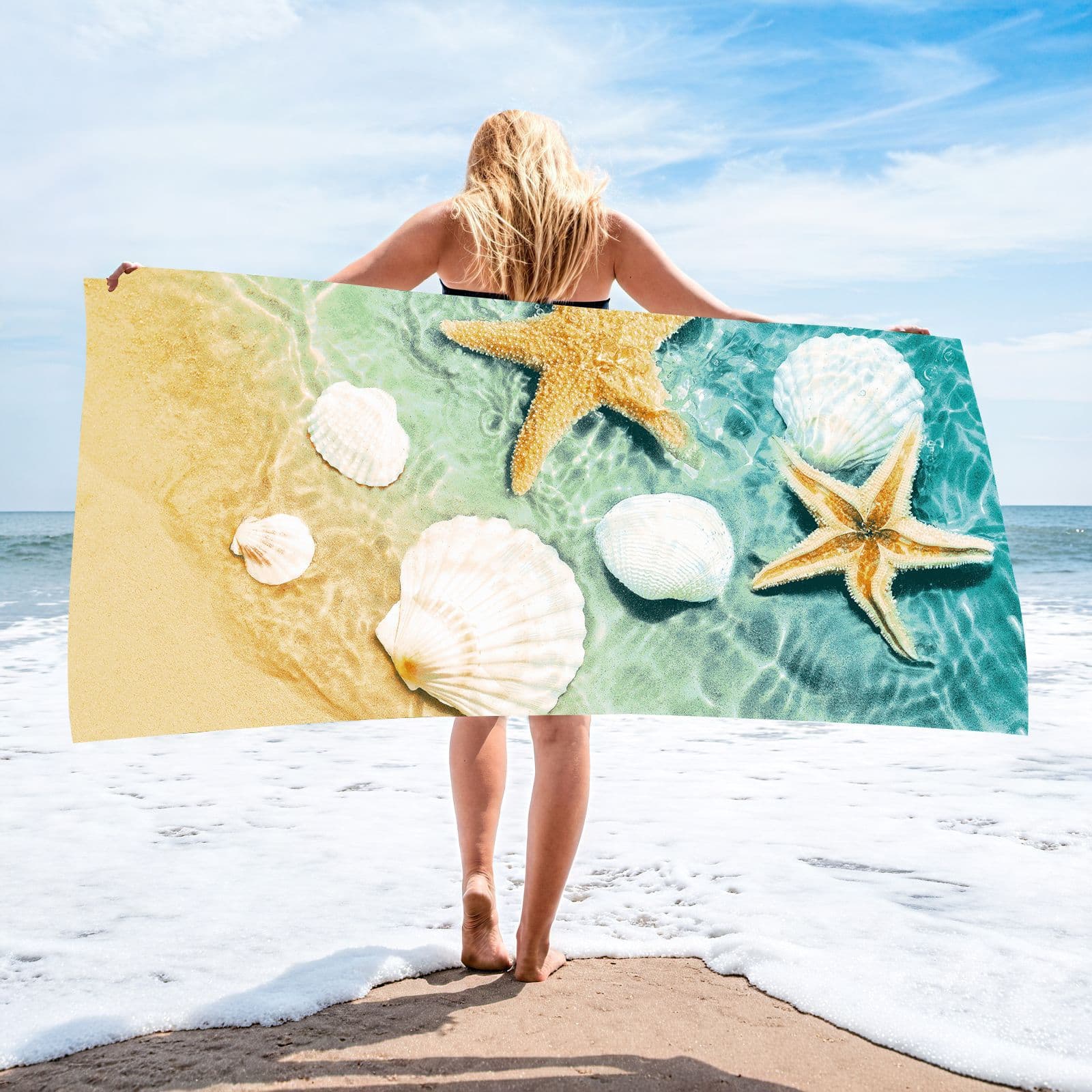 Million in Stock Custom Amazon Beach Towel Microfiber Digital Printed Beach Towel Surfing Absorbent Bath Towel