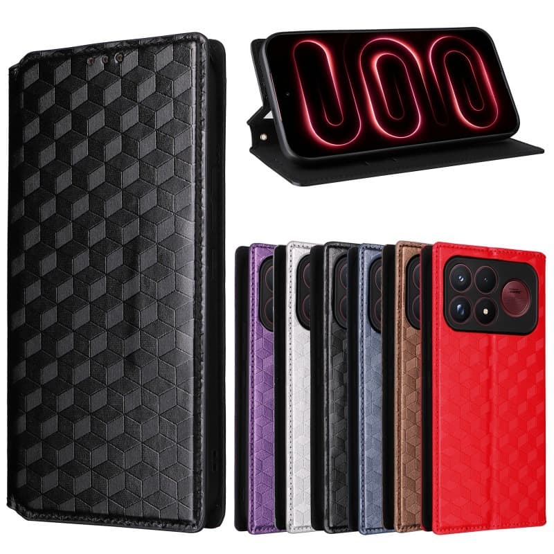 For Xiaomi Poco F9 Ultra/Pro Phone Case Redmi K100 Pro Max Textured Leather Flip Cover