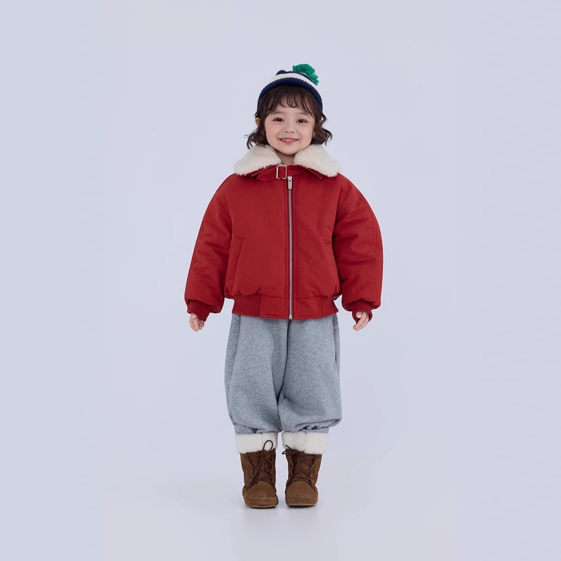 Children's Detachable Fur Collar Quilted Jacket 2025 Winter New Korean-style Unisex Thickened Cotton Outerwear