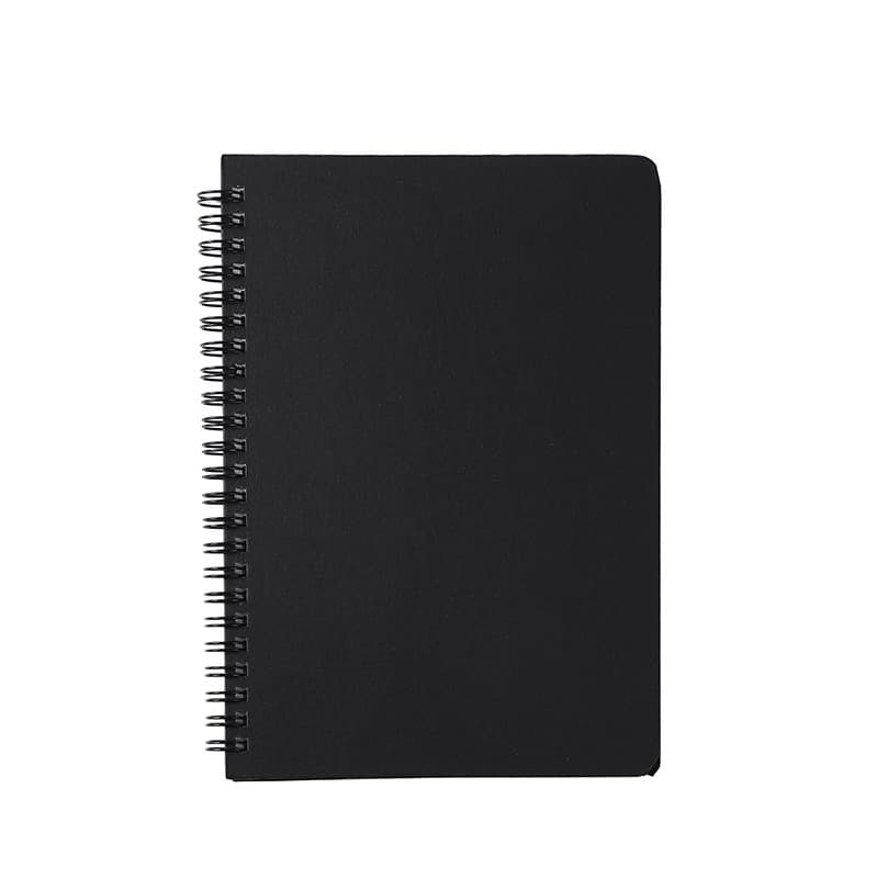 Gray Board Reinforced Coil Notebook Hardcover Special Paper Cover Student Business Office Journal A5 Inner Pages
