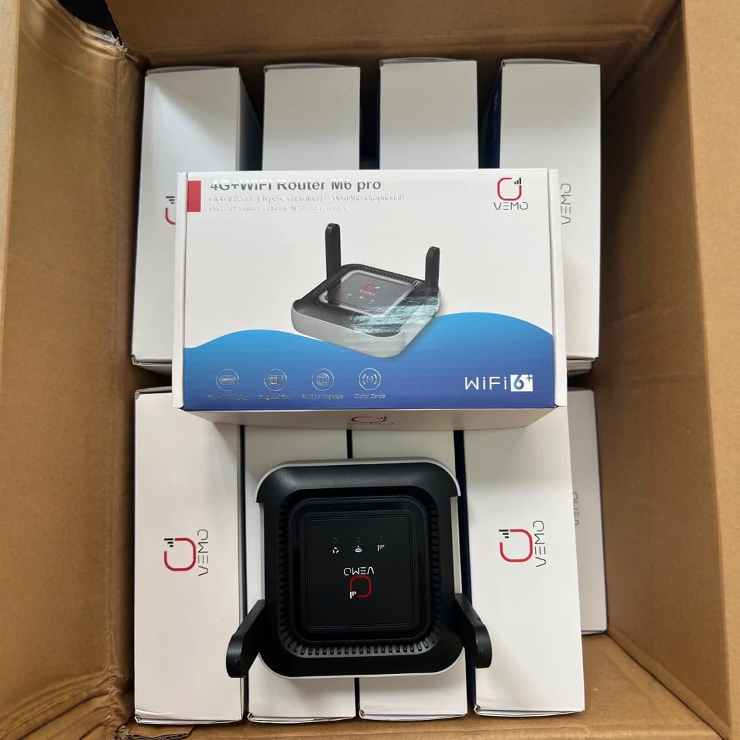 HBY 4G CPE Router M6 Pro with 5200mAh Battery, Supports Band B28 and WiFi 6