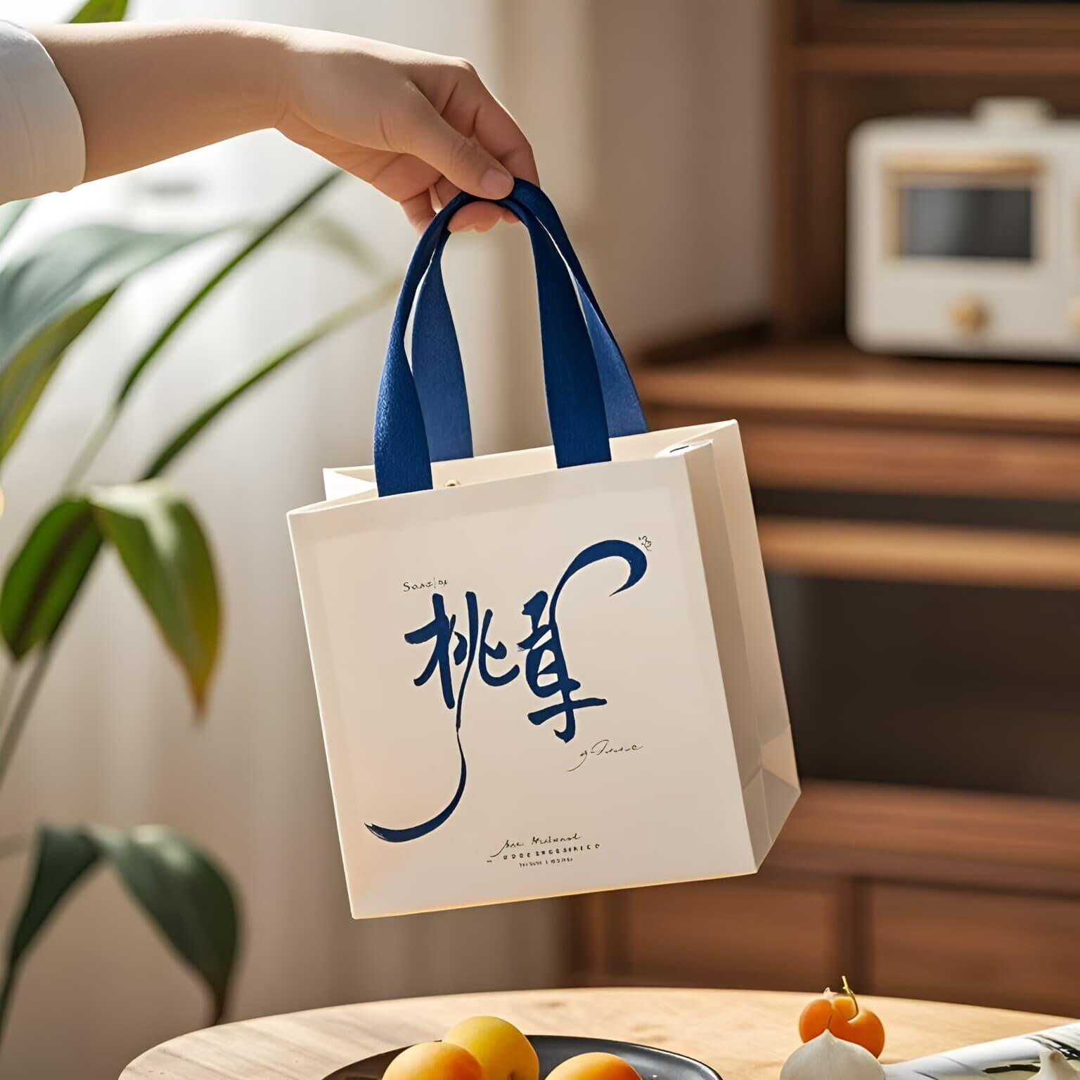 Paper bag made handbag gift bag clothing store gift bag light luxury high-end tea bag trinkets toast