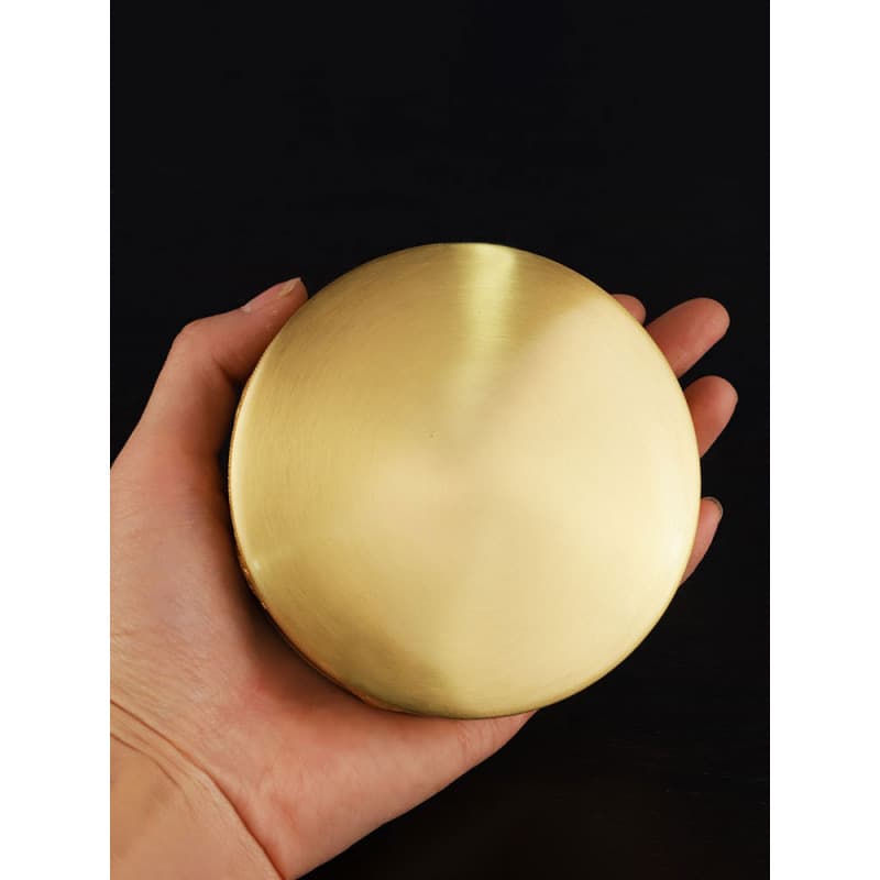Pure Copper Mandala Plate Academy Design Portable Offering Mandala Eight Auspicious Symbols Mandala Plate Small Mandala 10