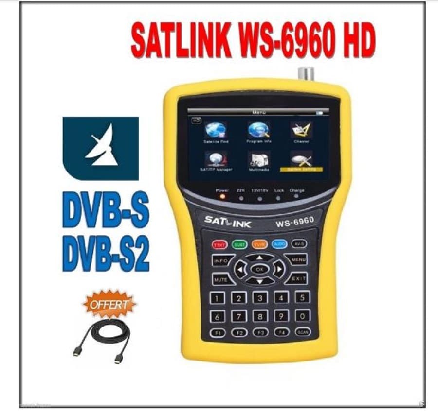 SATLINK WS-6960 DVB-S2 Finder Meter Satellite Signal Finder