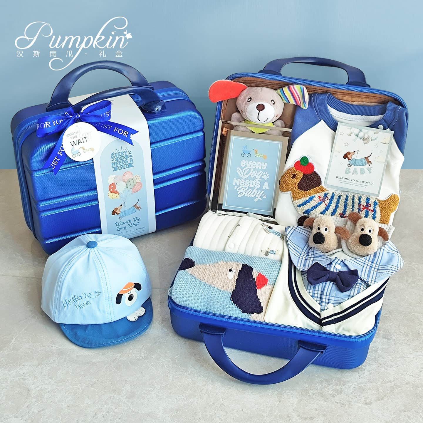 Baby Gift Set Newborn Meet Gift Internet Celebrity Dachshund Dog Outfit Set Full Moon Gift Cotton Class A Cute
