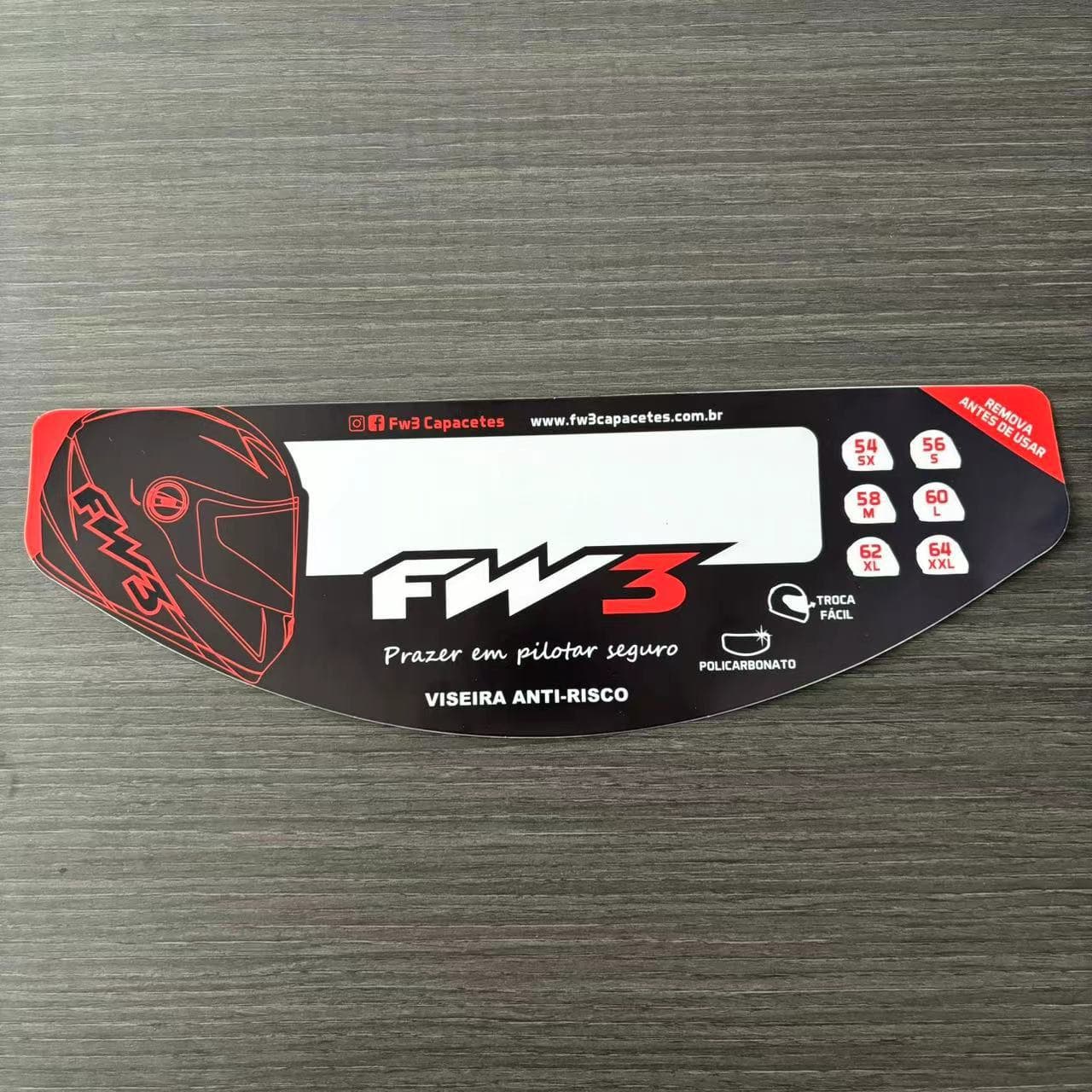 Motorcycle, E-bike, and Electric Scooter Helmet Visor Protective Static Film Custom Helmet Visor Static Sticker