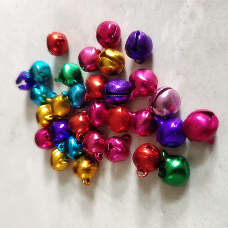 Stock Supply High-quality Slit Cross Round Bells Iron Bells Colored Metal Duckbill Bells Wholesale