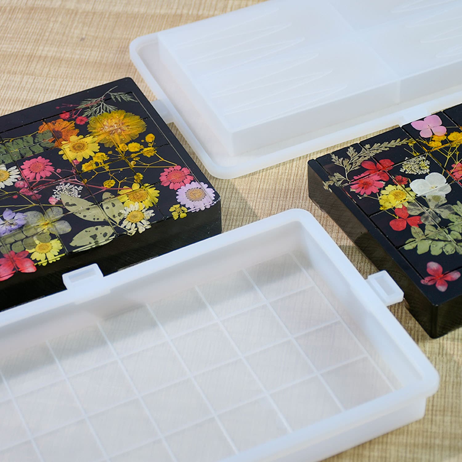 DIY new glue mold chess and card storage box silicone mold leisure puzzle board game cross-border hot sale