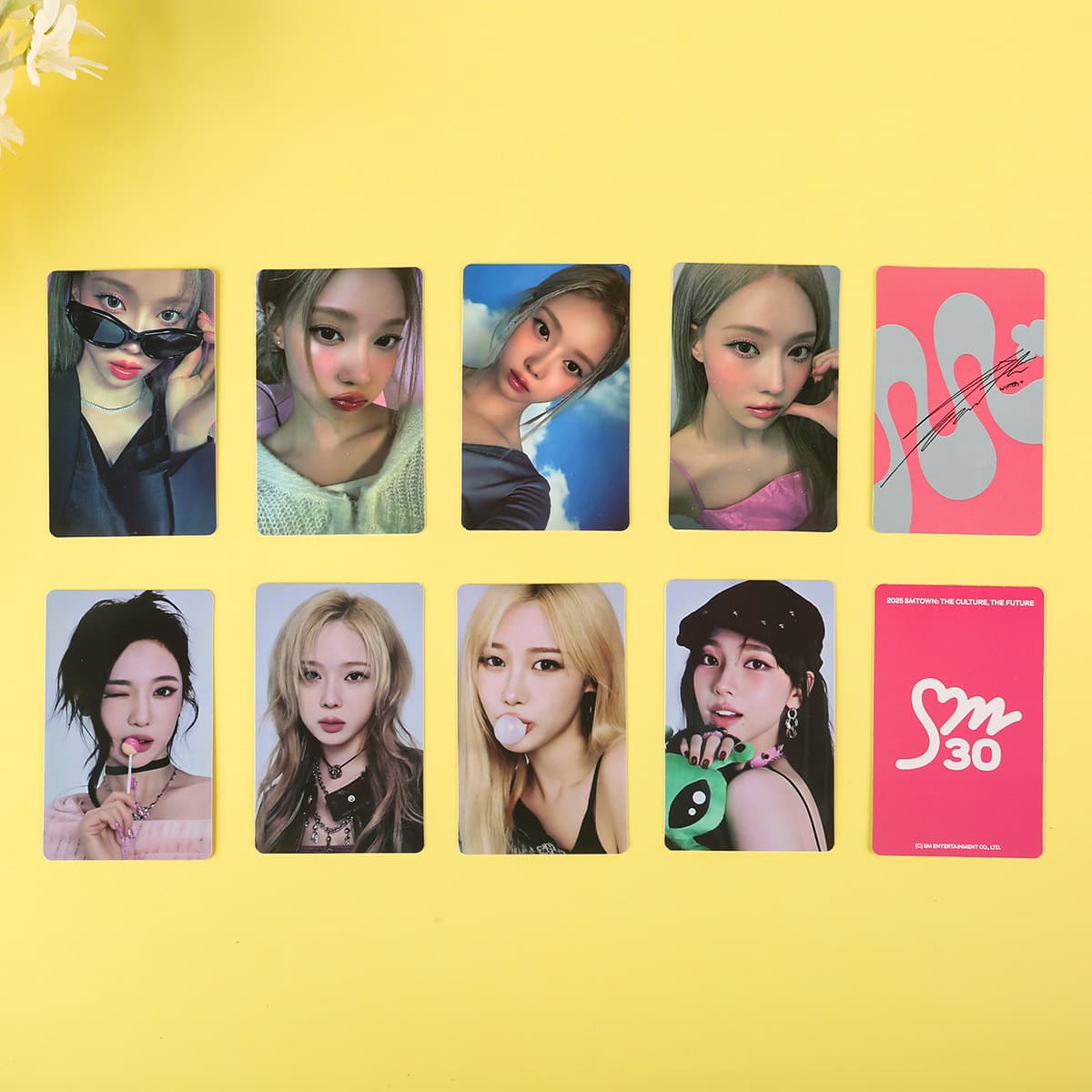 AESPA Photocard 4th Anniversary SM Family Lucky Card 2nd Tour Light Stick 2025 Concert Photocard Set