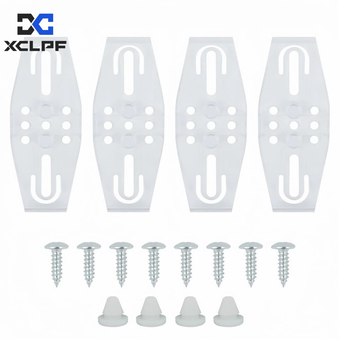 XCLPF European License Plate Frame Russian License Plate Frame German License Plate Frame European Style License Plate Clips Set of 4
