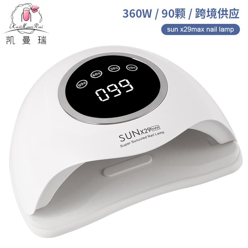Nail Lamp 360W High Power Fast Curing UV LED Nail Dryer for Nail Salon Gel Polish UV Lamp Cross-Border
