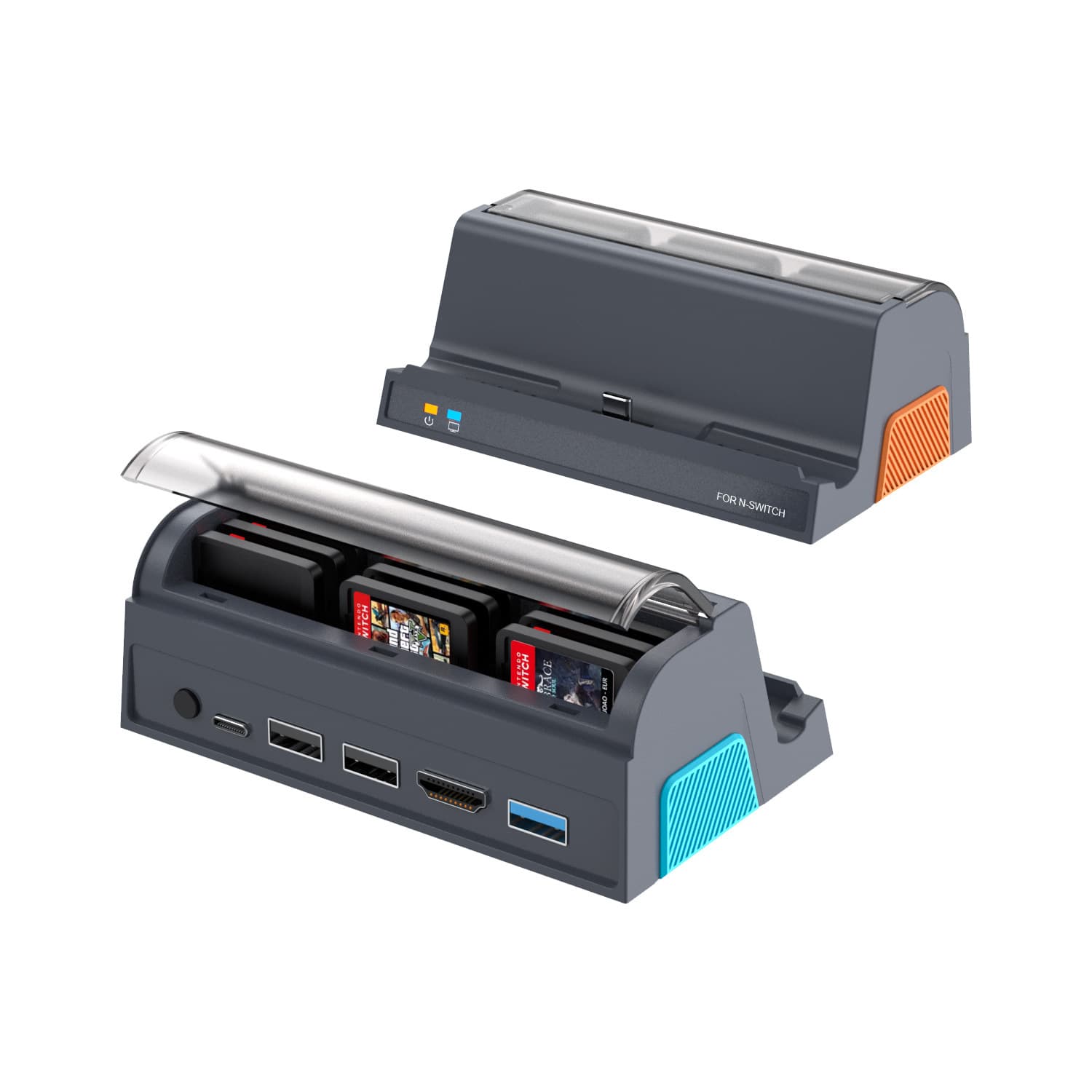 Cross-border New Switch Console Charging Dock Host Storage Video Screen Casting Portable Large Capacity Storage