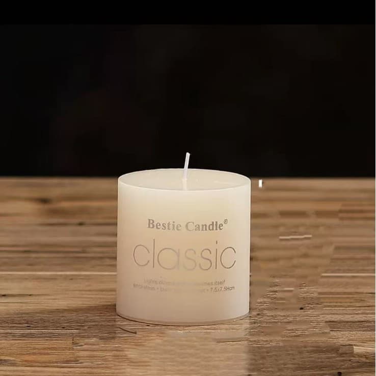 European Ivory White Large Pillar Candle for Birthday, Wedding, Hotel, and Cross-Border Wholesale Supply