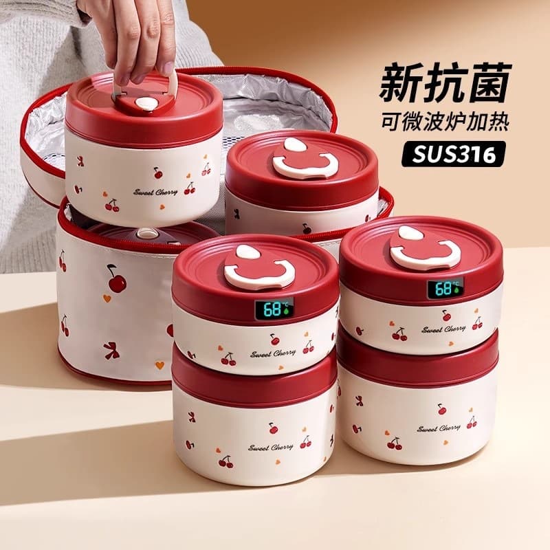 2026 new insulated lunch box, microwave oven heated meal bowl, lunch box for office workers, student lunch box for office workers