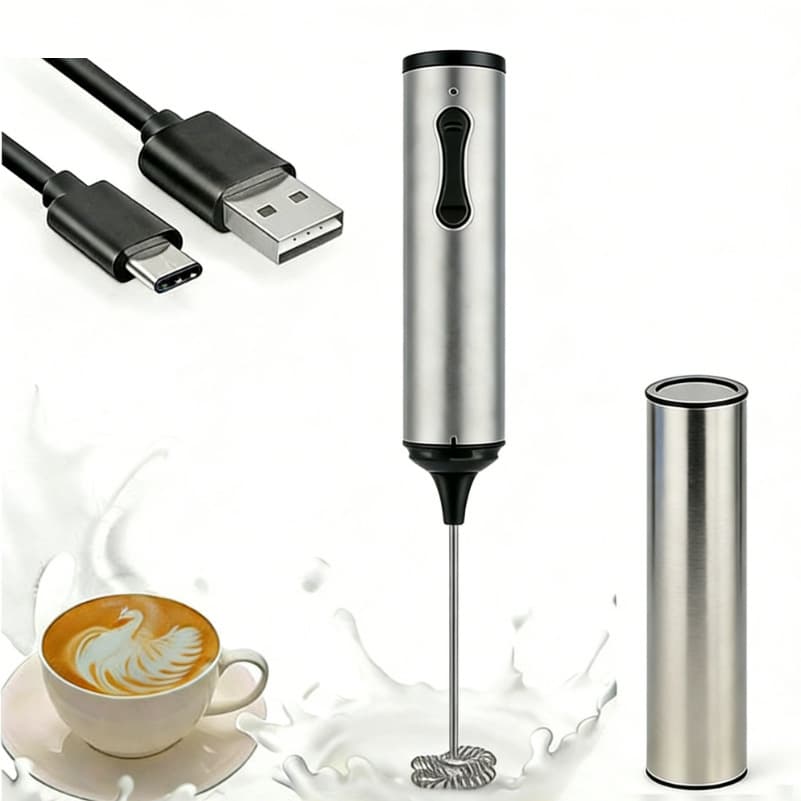USB Rechargeable Handheld Egg Beater, Small Electric Whisk for Home Use, Coffee Milk Frother
